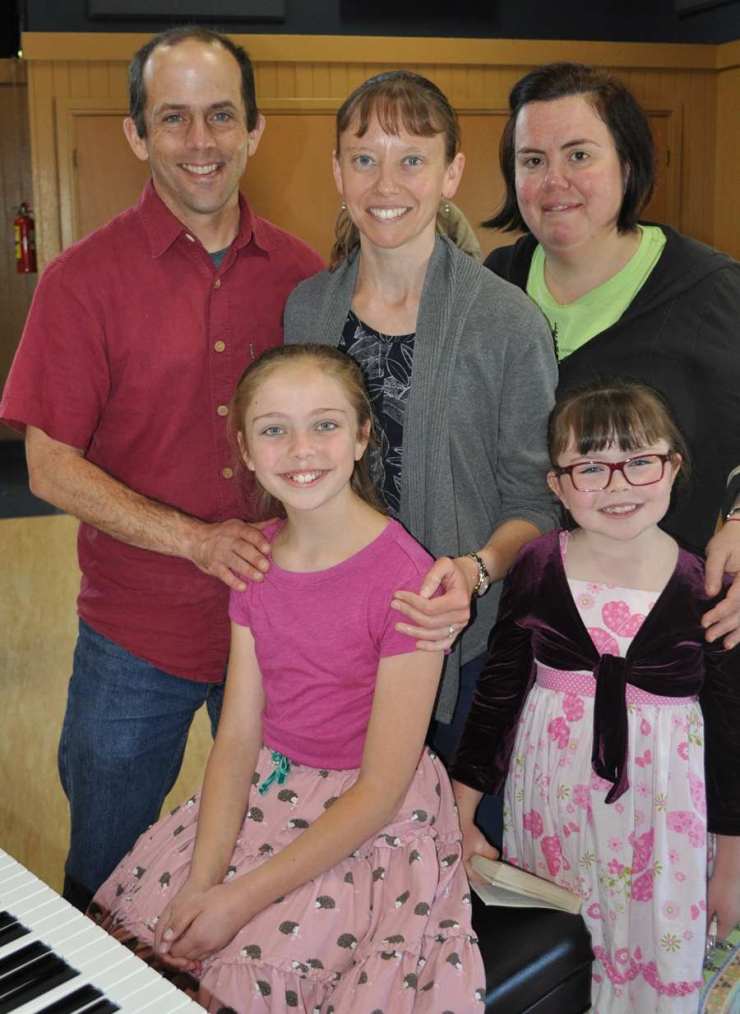 Aurora Pitts, family and teacher